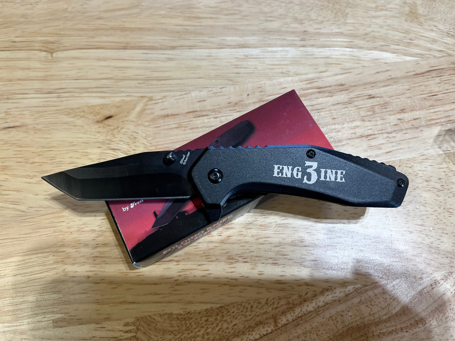 Custom Engraved Frost Linerlock